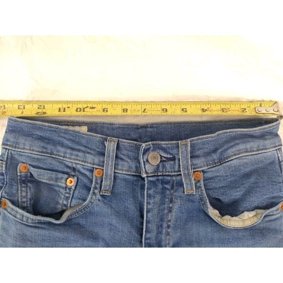 Levi Premium Big E Lot Skinny Taper Blue Jeans W 28 L30 mens - Picture 8 of 16